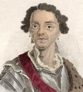Portræt af Maurice af Sachsen (Hermann Moritz) (1696-1750), kaldet "greve af Sachsen" eller "greve af Raute", kondottiere og marechalgeneral i Frankrig. Indgravering af det 19. århundrede. af Unknown artist