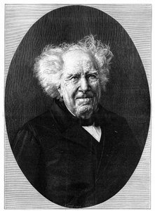 Portræt af Michel Eugene (Michel-Eugene) Chevreul (1786-1889), fransk kemiker. Gravering i "" Natur: gennemgang af videnskaberne og deres anvendelser til kunst og industri"" af 28. august af Unknown artist