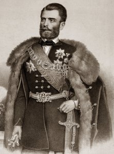 Portræt af Michel III Obrenovic 1823-1868 Prins af Serbien - Portræt af Michel III Obrenovic III Prins af Serbien af Unknown artist