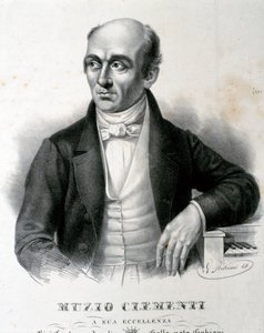 Portræt af Muzio Clementi (radering) af Unknown Artist