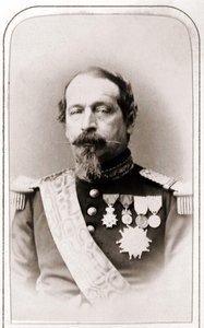 Portræt af Napoleon III. 1800-tallets fotografi. af Unknown artist