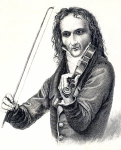 Portræt af Niccol Paganini (1782 - 1840) af Unknown artist