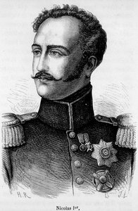 Portræt af Nikolaj I, Ruslands kejser (1796 - 1855) af Unknown artist