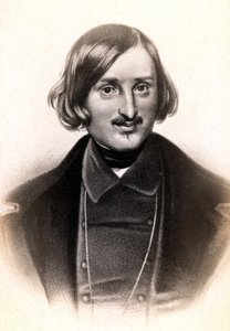 Portræt af Nicolai Vasilyevich, sagt på fransk Nicolas Gogol (1809 - 1852), russisk forfatter. Gravering sd. 19. århundrede. af Unknown artist