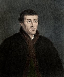 Portræt af Nicolas Copernicus ((Nicolaus Copernicus af Unknown artist