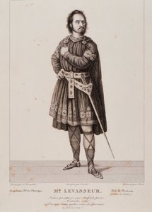 Portræt af Nicolas Prosper Levasseur som Bertram i operaen Robert le Diable (1831) af Unknown artist