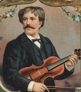 Portræt af Paul Martin Meliton de Sarasate (1844-1908), spansk violinist og komponist. af Unknown artist