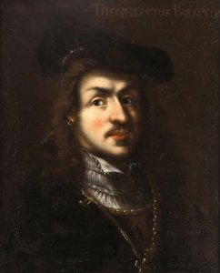 Portræt af Paracelsus, Anonym. Olie på lærred af Unknown artist