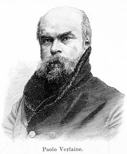 Portræt af Paul Verlaine (1844 - 1896) af Unknown artist