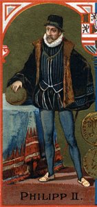 Portræt af Filip II (1527-1598), konge af Spanien. af Unknown artist