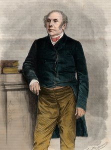 Portræt af Pierre Antoine (Pierre-Antoine) Berryer (1790-1868) (Berryer Jr.), fransk advokat og politiker. Indgravering i "The Universe illustrious" af Unknown artist