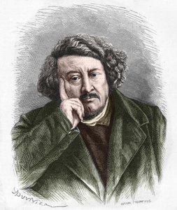 Portræt af Pierre Leroux, fransk filosof, publicist og politiker (1797 - 1871). af Unknown artist