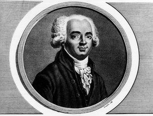 Portræt af Pierre Louis Manuel (1751-1793) deputeret på Seinen ved det nationale konvent. Indgravering i "" Komplet samling af historiske malerier fra den franske revolution, i tre bind.""" 1804. af Unknown artist