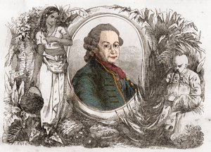 Portræt af Pierre Poivre (1719-1786), fransk koloniadministrator og agronom. af Unknown artist