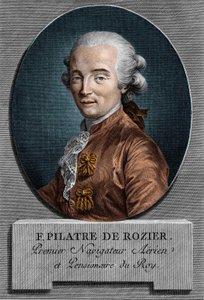Portræt af Pilâtre de Rozier (1756 - 1785), fransk fysiker og aeronautiker (første tur i en luftballon) af Unknown artist