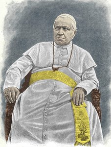 Portræt af Pius IX (1792 - 1878), 253. pave (1846 - 1878). af Unknown artist