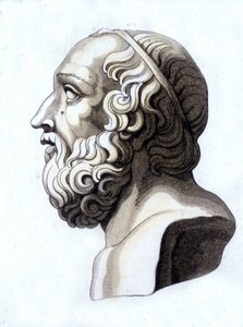 Portræt af Platon (-428; -348). af Unknown artist