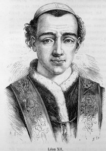 Portræt af pave Leon (Leone) XII (Annibale della Genga Sermattei) (pave fra 1823 til 1829). af Unknown artist