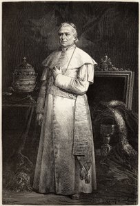 Portræt af pave Pius IX (Giovanni Maria Mastai Ferretti af Unknown artist