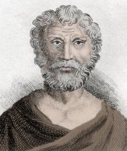 Portræt af Quintus Junius Rusticus (ca. 100-omkring 170), stoicistisk filosof. Indgravering af det 19. århundrede. af Unknown artist