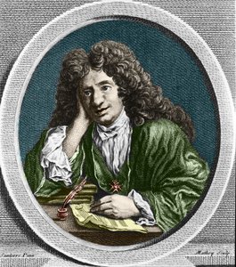Portræt af Richard Delalande, superintendent for Kongens Musik; b. 15. december 1657 i Paris; d. 18 januar 1726. af Unknown artist