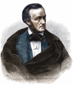 Portræt af Richard Wagner (1813 - 1883). af Unknown artist