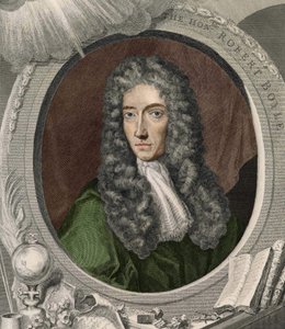 Portræt af Robert Boyle (1627 - 1691), irsk fysiker og kemiker. af Unknown artist