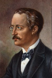 Portræt af Rudolf Diesel, tysk ingeniør, 20. århundrede (chromo) af Unknown Artist