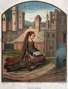 Portræt af Saint Beard - fra et dokument fra det 15. århundrede af Unknown artist