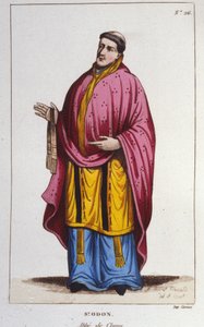 Portræt af Saint Odon de Cluny gravering fra 1830 af Unknown artist