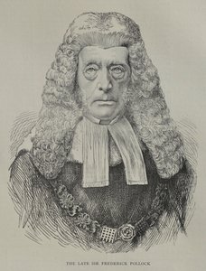 Portræt af Sir Frederick Pollock af Unknown artist