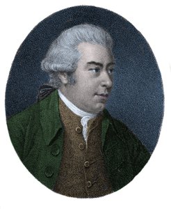 Portræt af Sir Joseph Banks (1743-1820), engelsk opdagelsesrejsende og naturforsker. Farvestik fra det 19. århundrede. af Unknown artist