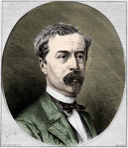 Portræt af Sir Richard Wallace (1818-1890), engelsk filantrop og kunstsamler. Stik fra 1872. af Unknown artist