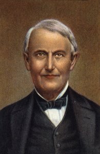 Portræt af Thomas Alva Edison, amerikansk videnskabsmand og opfinder. af Unknown Artist