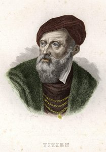 Portræt af Tiziano Vecellio (Tizianen) (1490 - 1576) af Unknown artist