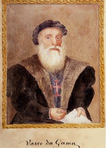 Portræt af Vasco de Gama - i "" Prins Henri af Portugals liv med tilnavnet Søfareren"" af Richard Henri Major af Unknown artist