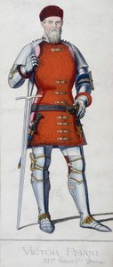Portræt af Vittore Pisani. Venetiansk admiral (1324 - 1380). af Unknown artist