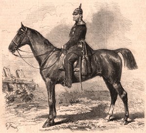 Portræt af William I i uniform til hest af Unknown