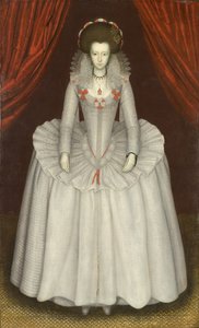 Portræt af en kvinde, sandsynligvis Ann Finch, Lady Twysden (1574-1638) af Unknown artist