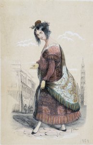 Porträt einer Zigeunerin aus Sevilla von Unknown artist