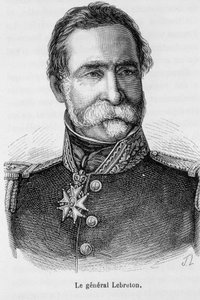 Portræt af den franske general Lebreton. af Unknown artist
