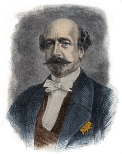 Portræt af den franske finansmand og politiker Charles de Morny dit Comte de Morny (eller hertug) (1811-1865) halvbror til Napoleon III af Unknown artist