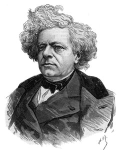 Portræt af den franske forfatter Michel Masson (1800-1883) gravering af 1883 af Unknown artist