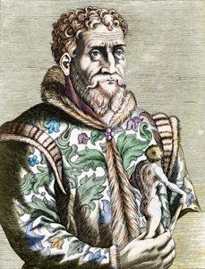 Portræt af den italienske maler Michelangelo Buonarroti af Unknown artist