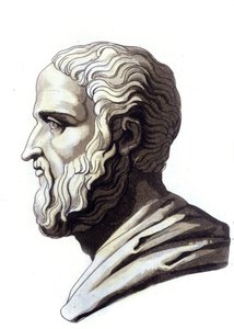 Portræt af loftstaleren Isorate (436-338 f.Kr.). af Unknown artist