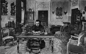 Dronning af England Victoria i Villa Palmieri i Firenze i 1893. af Unknown artist
