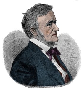 RICHARD WAGNER (1813-1883) Engelsk komponist - gravering af Unknown artist