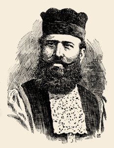 Rabbiner Benjamin Artom var Haham for de spanske og portugisiske jøder i Storbritannien. af Unknown artist