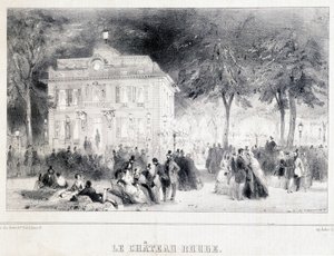 Reception foran det røde slot. af Unknown artist