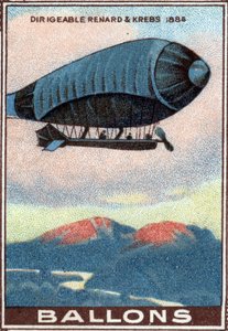 Renard og Krebs luftskibsballon af Unknown Artist